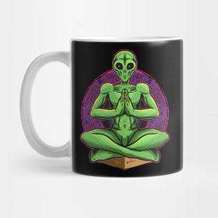 alien yoga Mug